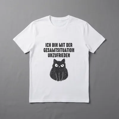 Ich Bin Katzen T-Shirt – Klassisches T-Shirt in Schwarz