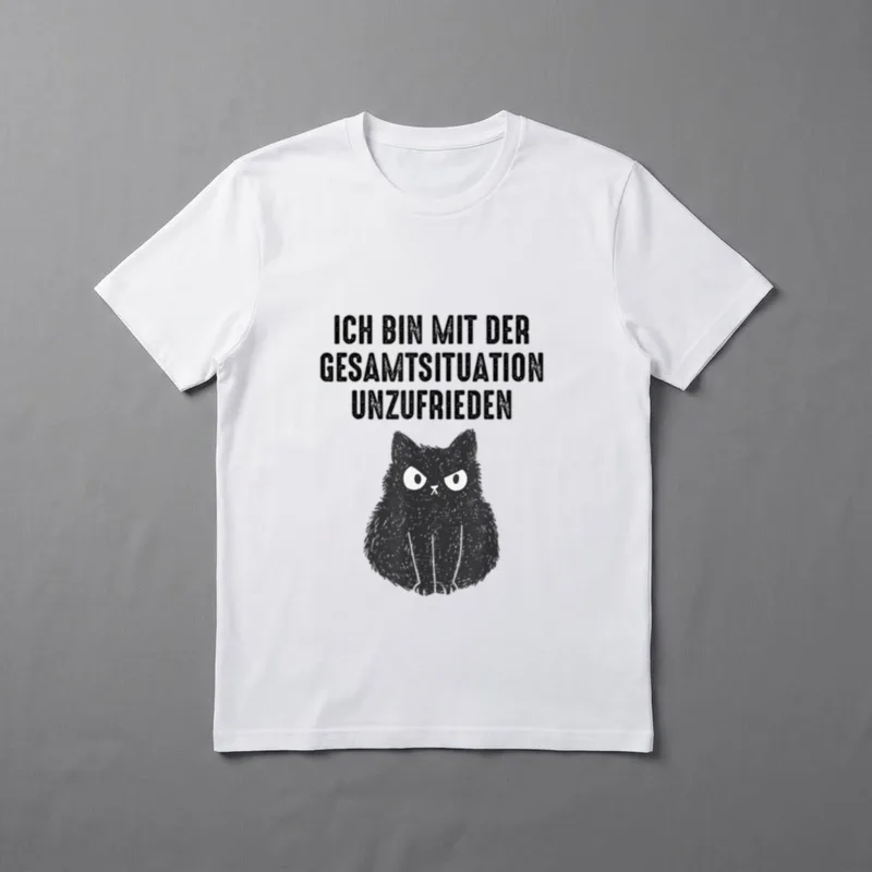 Ich Bin Katzen T-Shirt – Klassisches T-Shirt in Schwarz