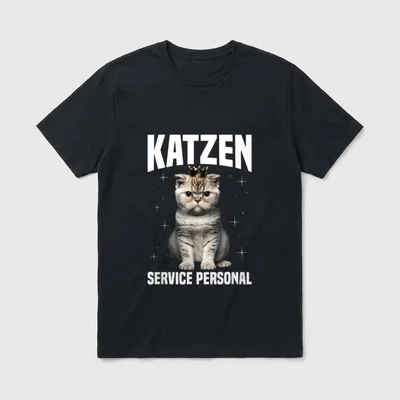 Katzen Service Personal Katzenbesitzer T-Shirt – Klassisches T-Shirt in Schwarz