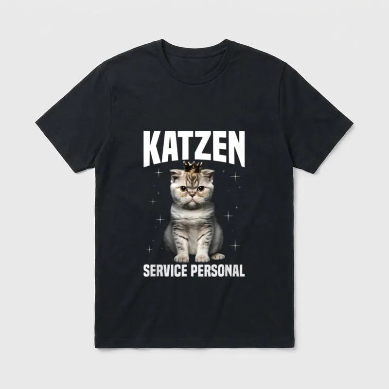 Katzen Service Personal Katzenbesitzer T-Shirt – Klassisches T-Shirt in Schwarz