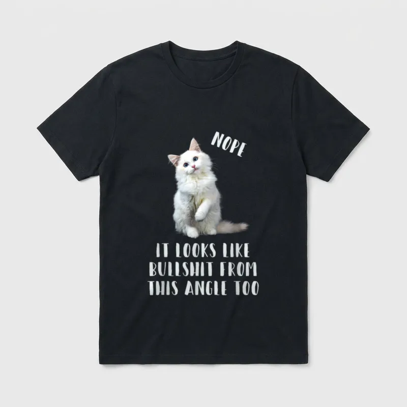 Katze Katzenbesitzer Katzenliebhaber Lustiges T-Shirt – Klassisches T-Shirt in Schwarz