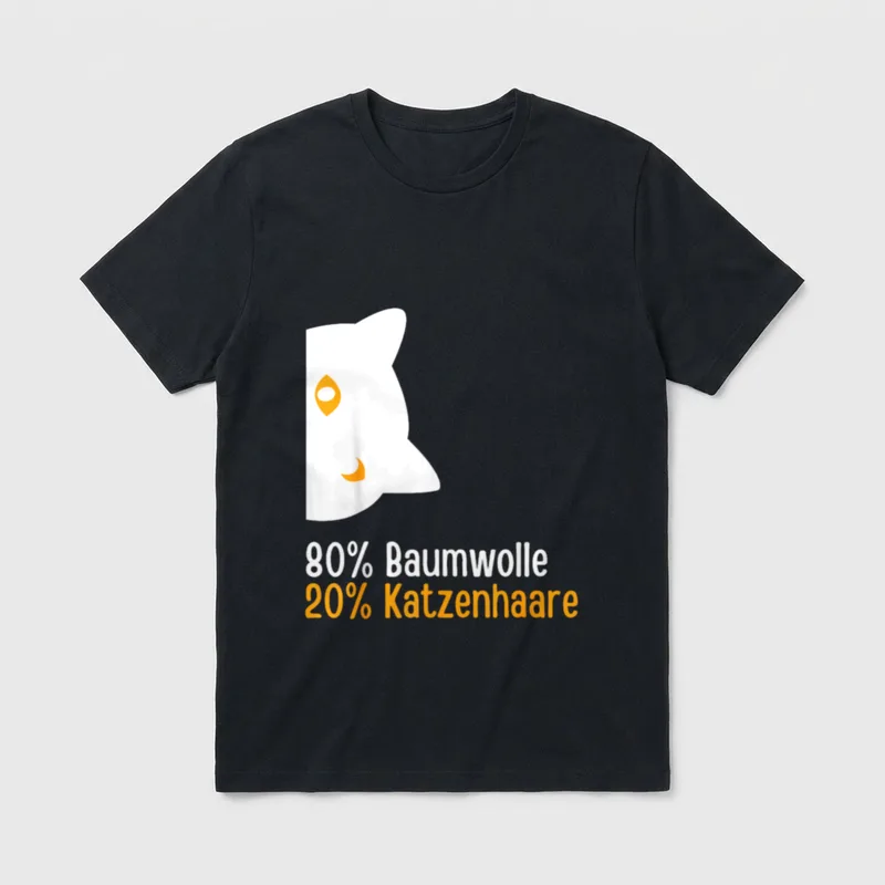 Katzen Sprüche Katzenmotiv Katzenliebhaber T-Shirt – Klassisches T-Shirt in Schwarz