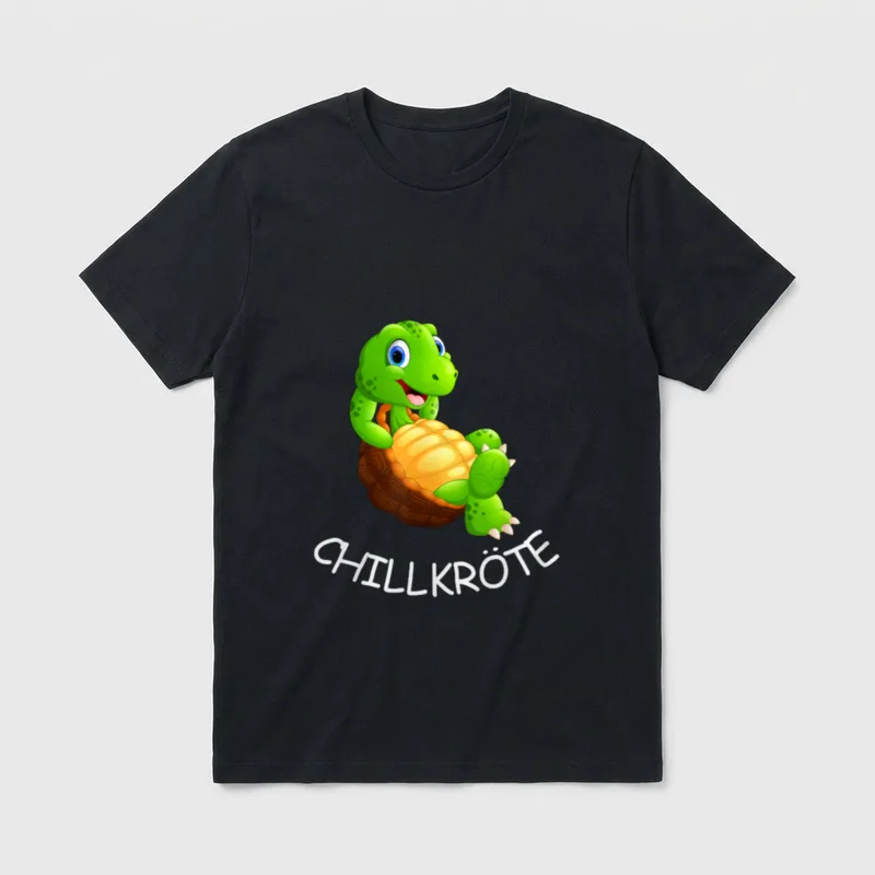 Lustige Schildkröte ChillKröte Chillen T-Shirt – Klassisches T-Shirt in Schwarz