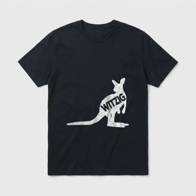 Känguru Witzig Sie Stellen T-Shirt – Klassisches T-Shirt in Schwarz