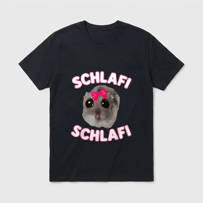 Schlafi Schlafi Hamster Meme T-Shirt – Klassisches T-Shirt in Schwarz