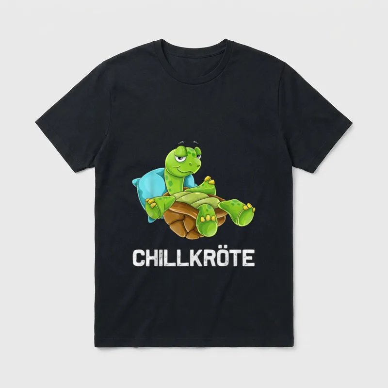 Chillkröte Spruch Schlafen Relax T-Shirt – Klassisches T-Shirt in Schwarz