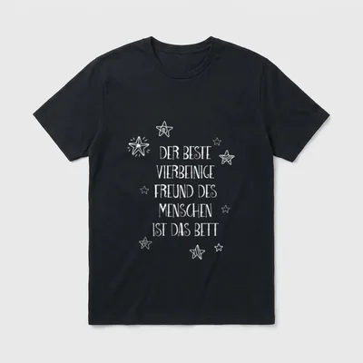 Der Beste Vierbeinige Freund T-Shirt – Klassisches T-Shirt in Schwarz