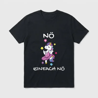 Nö Einfach Nö Mittelfinger T-Shirt – Klassisches T-Shirt in Schwarz