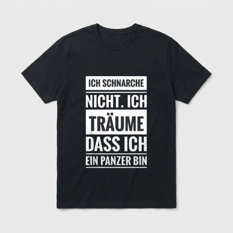 Schnarchen Laut Schnarchler Schlafen T-Shirt – Klassisches T-Shirt in Schwarz