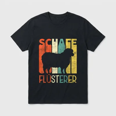 Schafe Flüsterer Lustiges Landwirt T-Shirt – Klassisches T-Shirt in Schwarz