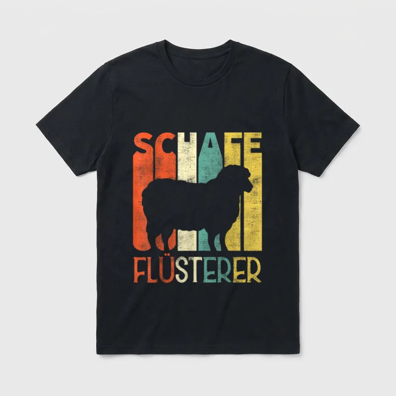 Schafe Flüsterer Lustiges Landwirt T-Shirt – Klassisches T-Shirt in Schwarz