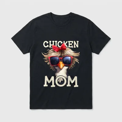 Chicken Mom Landwirtschaft Landwirt T-Shirt – Klassisches T-Shirt in Schwarz