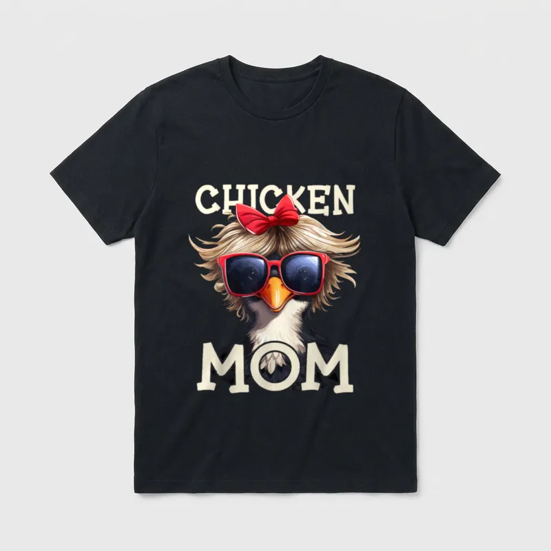 Chicken Mom Landwirtschaft Landwirt T-Shirt – Klassisches T-Shirt in Schwarz