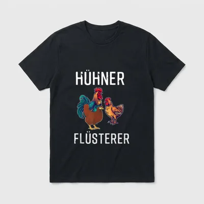 Hühner Flüsterer Lustiges Landwirt Bauer T-Shirt – Klassisches T-Shirt in Schwarz