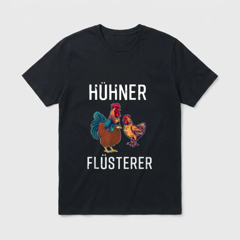 Hühner Flüsterer Lustiges Landwirt Bauer T-Shirt – Klassisches T-Shirt in Schwarz