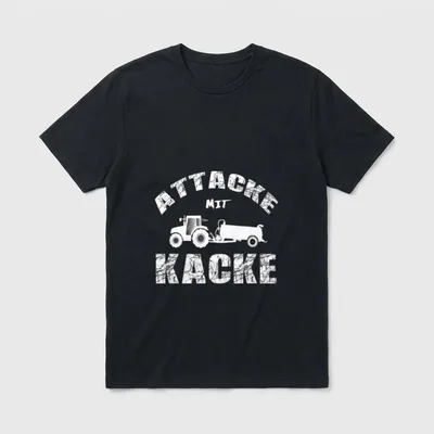 Traktor Bauer Lustiger Spruch T-Shirt – Klassisches T-Shirt in Schwarz