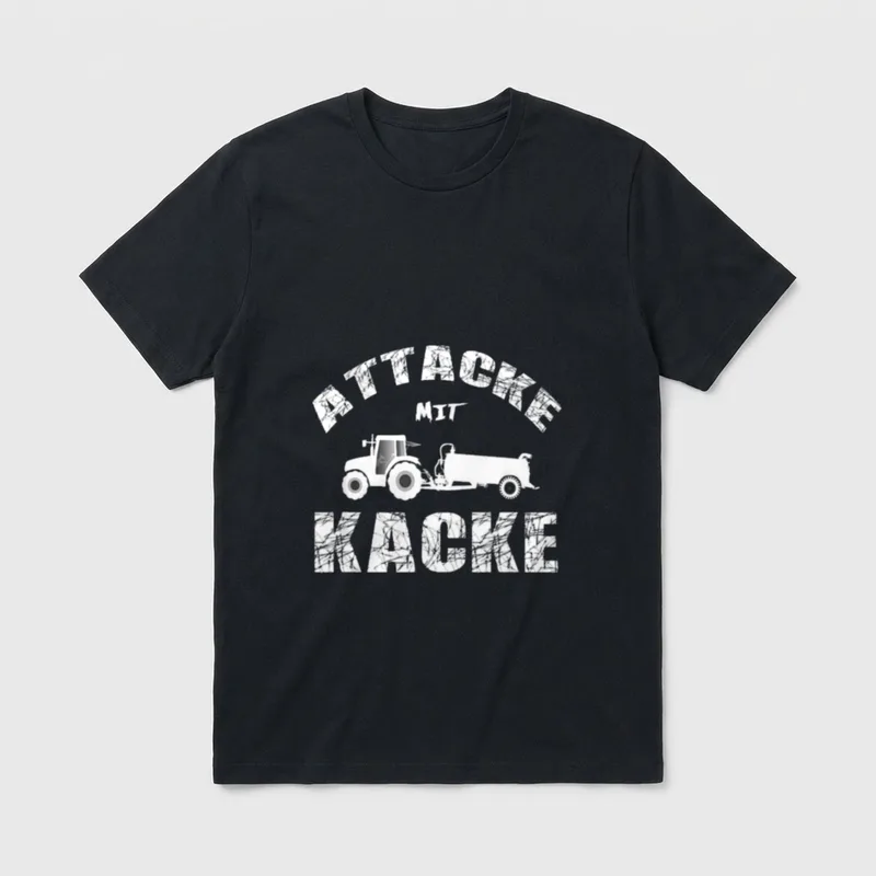 Traktor Bauer Lustiger Spruch T-Shirt – Klassisches T-Shirt in Schwarz