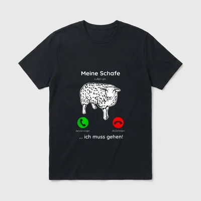 Spruch Landwirtschaft Trecker Biobauer T-Shirt – Klassisches T-Shirt in Schwarz