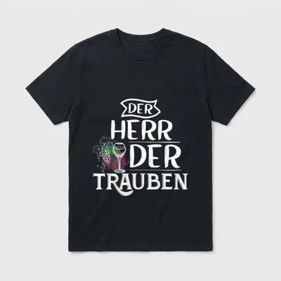 Weinbauer Winzer Wein Weintrauben T-Shirt – Klassisches T-Shirt in Schwarz