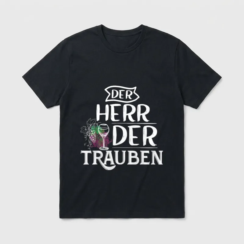 Weinbauer Winzer Wein Weintrauben T-Shirt – Klassisches T-Shirt in Schwarz