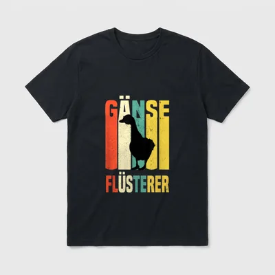 Gänse Flüsterer Lustiges Bauer T-Shirt – Klassisches T-Shirt in Schwarz