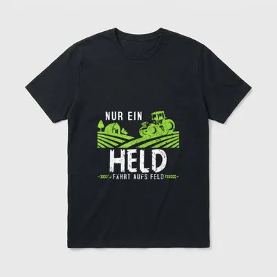 Nur Ein Held Fährt T-Shirt – Klassisches T-Shirt in Schwarz