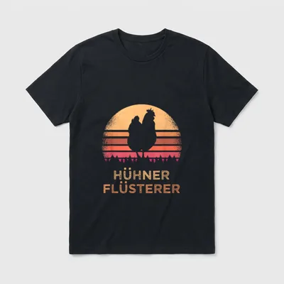 Hühner Flüsterer Landwirt Bauer Bäuerin T-Shirt – Klassisches T-Shirt in Schwarz