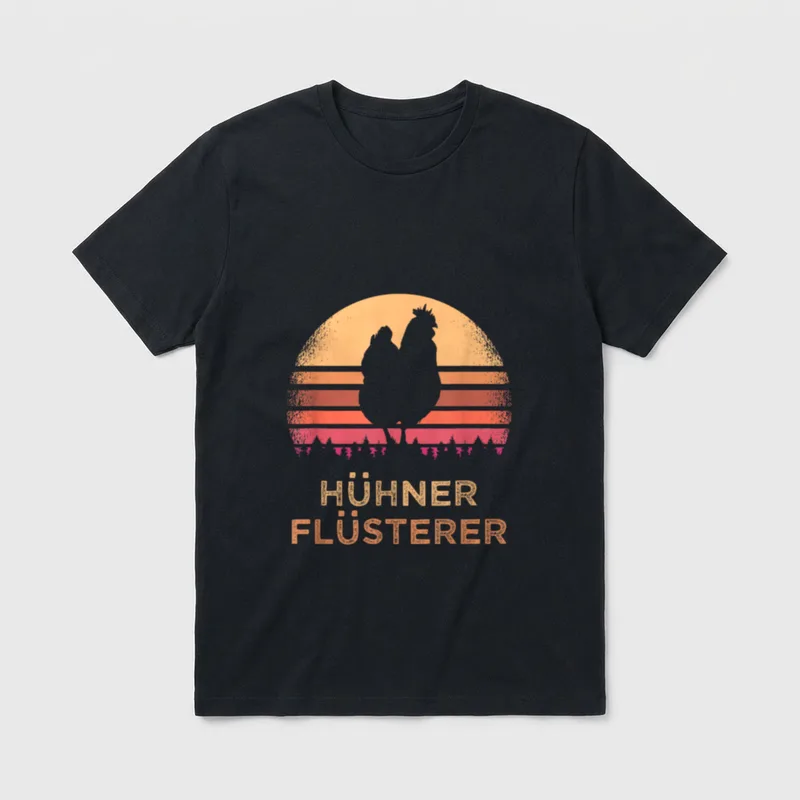 Hühner Flüsterer Landwirt Bauer Bäuerin T-Shirt – Klassisches T-Shirt in Schwarz