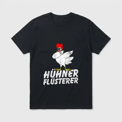 Dabbing Hühner Flüsterer Lustiges T-Shirt – Klassisches T-Shirt in Schwarz