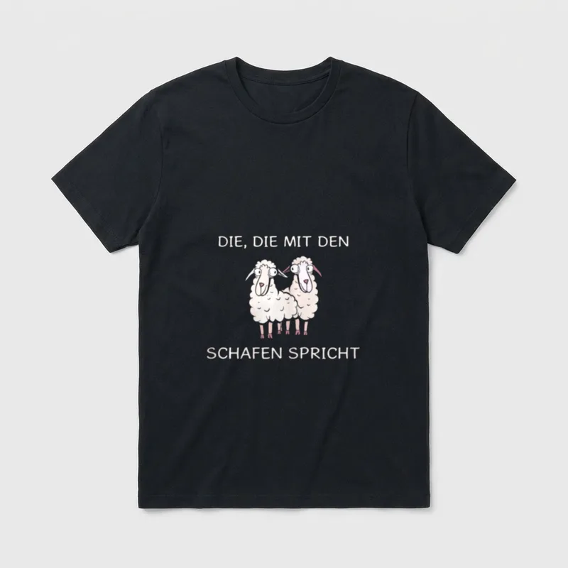 Lustige Landwirt Schaf Bauer T-Shirt – Klassisches T-Shirt in Schwarz