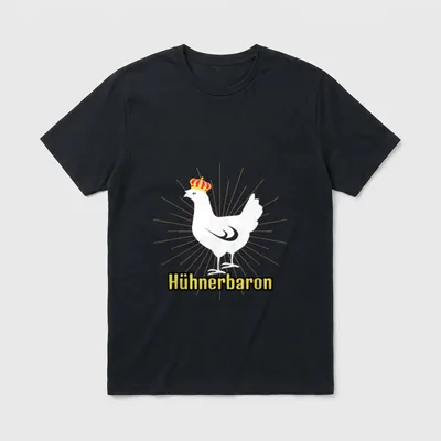 Hühnerbaron Lustiges Hühner Flüsterer T-Shirt – Klassisches T-Shirt in Schwarz