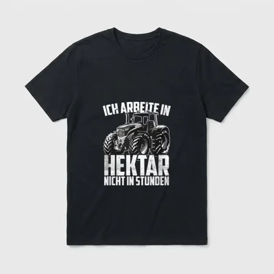 Lustiges Traktor Landwirt Landwirtschaft T-Shirt – Klassisches T-Shirt in Schwarz