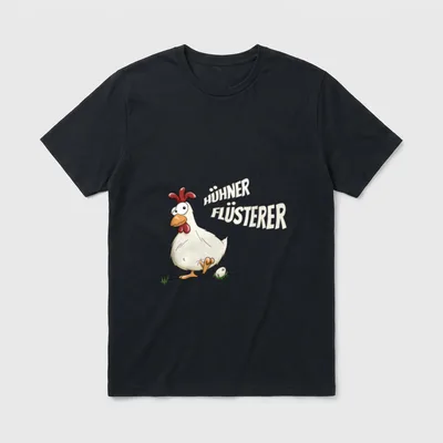 Hühner Flüsterer Lustiges Huhn Landwirt T-Shirt – Klassisches T-Shirt in Schwarz
