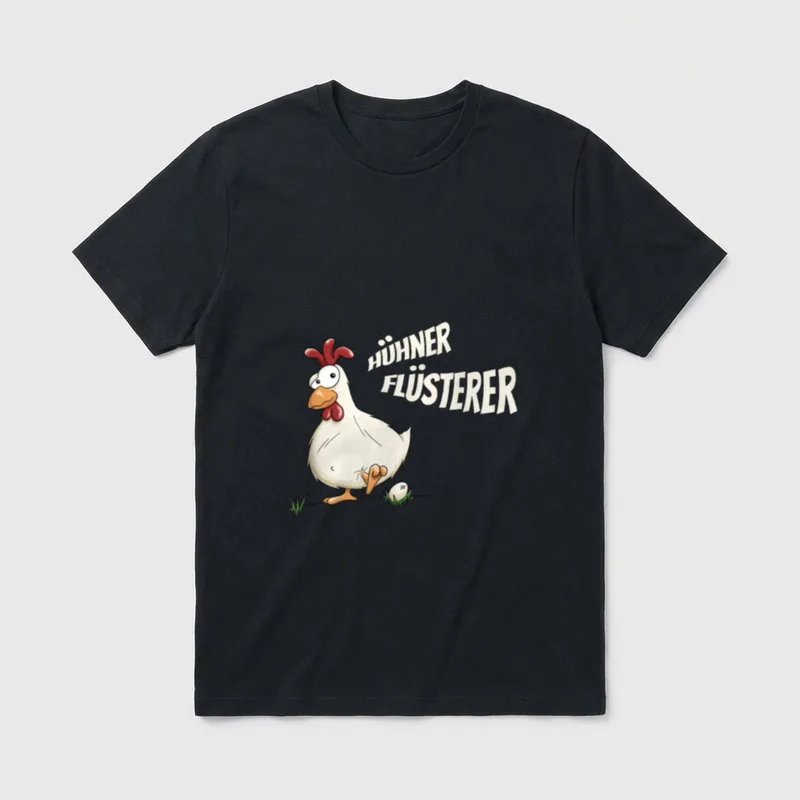 Hühner Flüsterer Lustiges Huhn Landwirt T-Shirt – Klassisches T-Shirt in Schwarz