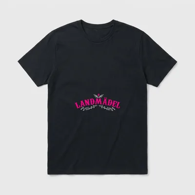 Landmädel Bäuerin Landwirtin Bauernhof T-Shirt – Klassisches T-Shirt in Schwarz