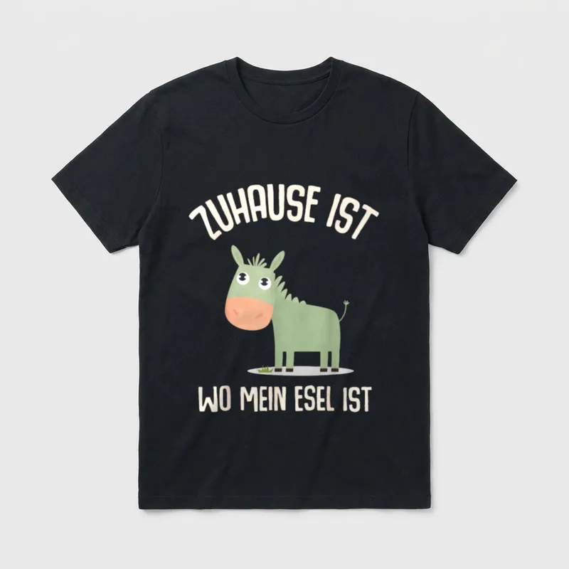 Esel Landwirt Bauer Bauernhof T-Shirt – Klassisches T-Shirt in Schwarz