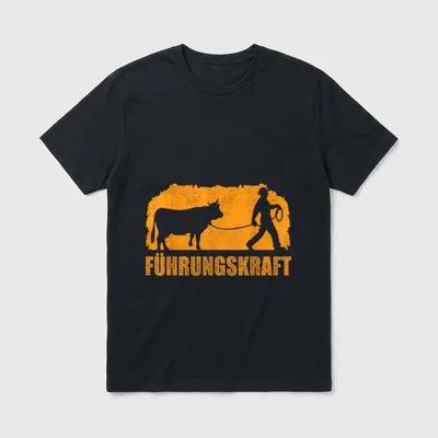 Führungskraft Lustiges Landwirt T-Shirt – Klassisches T-Shirt in Schwarz