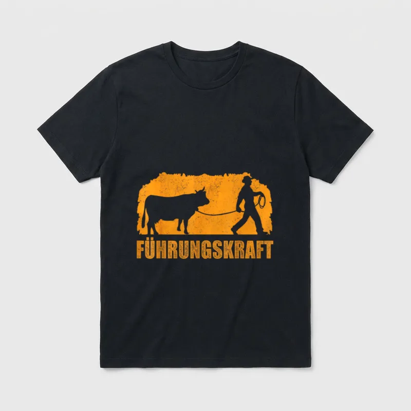 Führungskraft Lustiges Landwirt T-Shirt – Klassisches T-Shirt in Schwarz