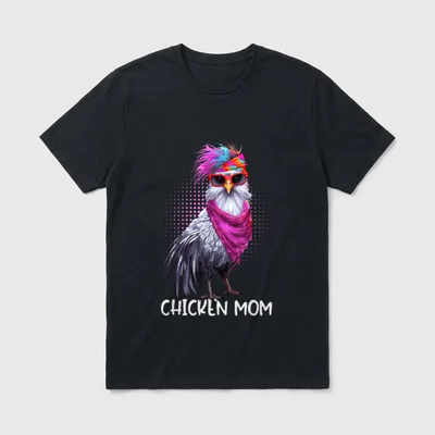 Chicken Mom Landwirtschaft Landwirt Huhn T-Shirt – Klassisches T-Shirt in Schwarz