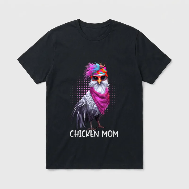 Chicken Mom Landwirtschaft Landwirt Huhn T-Shirt – Klassisches T-Shirt in Schwarz