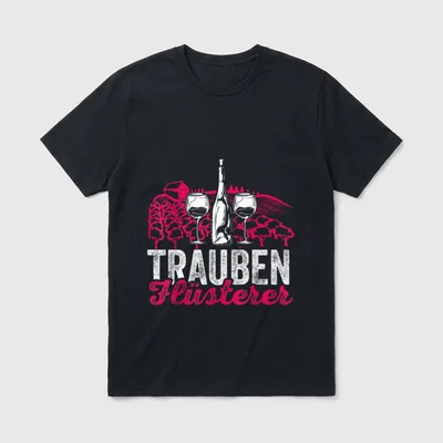 Trauben Flüsterer Weinbauer Wein-Berg T-Shirt – Klassisches T-Shirt in Schwarz