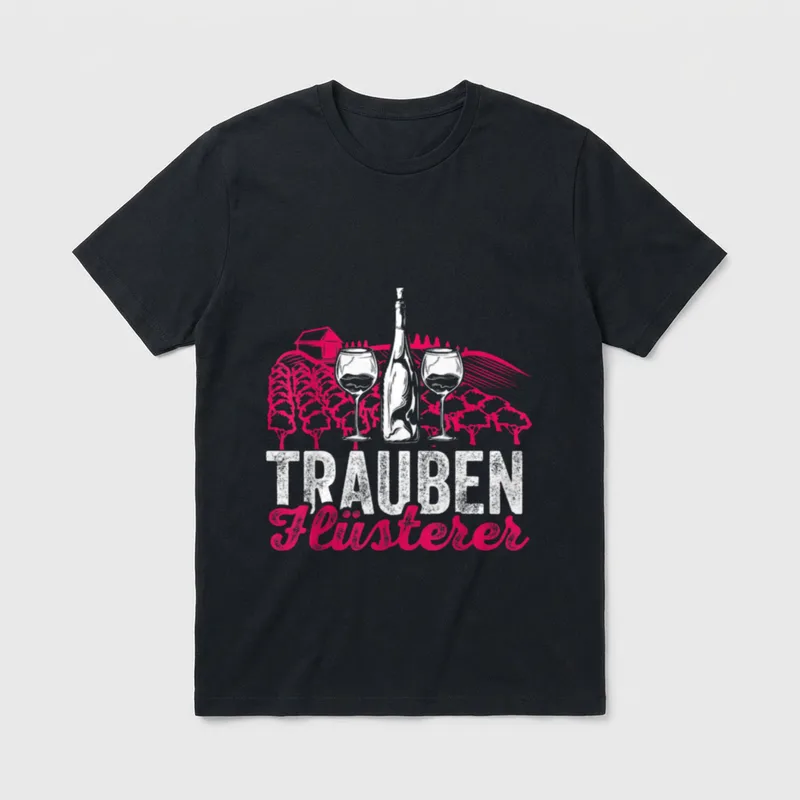 Trauben Flüsterer Weinbauer Wein-Berg T-Shirt – Klassisches T-Shirt in Schwarz