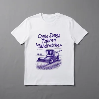 Lustiges Coole Jungs fahren T-Shirt – Klassisches T-Shirt in Schwarz