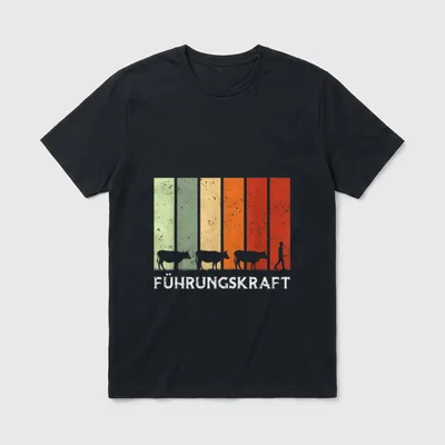 Führungskraft Landwirt Kuh Rinder T-Shirt – Klassisches T-Shirt in Schwarz