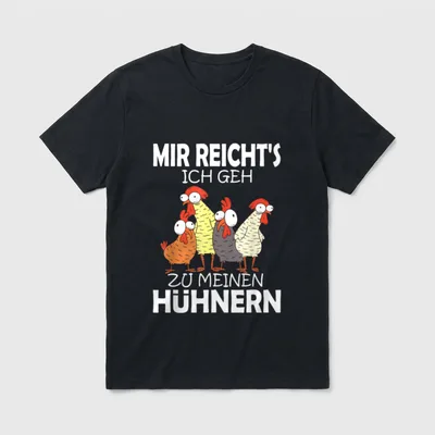 Mir reichts ich geh Landwirt & Traktor T-Shirt – Klassisches T-Shirt in Schwarz