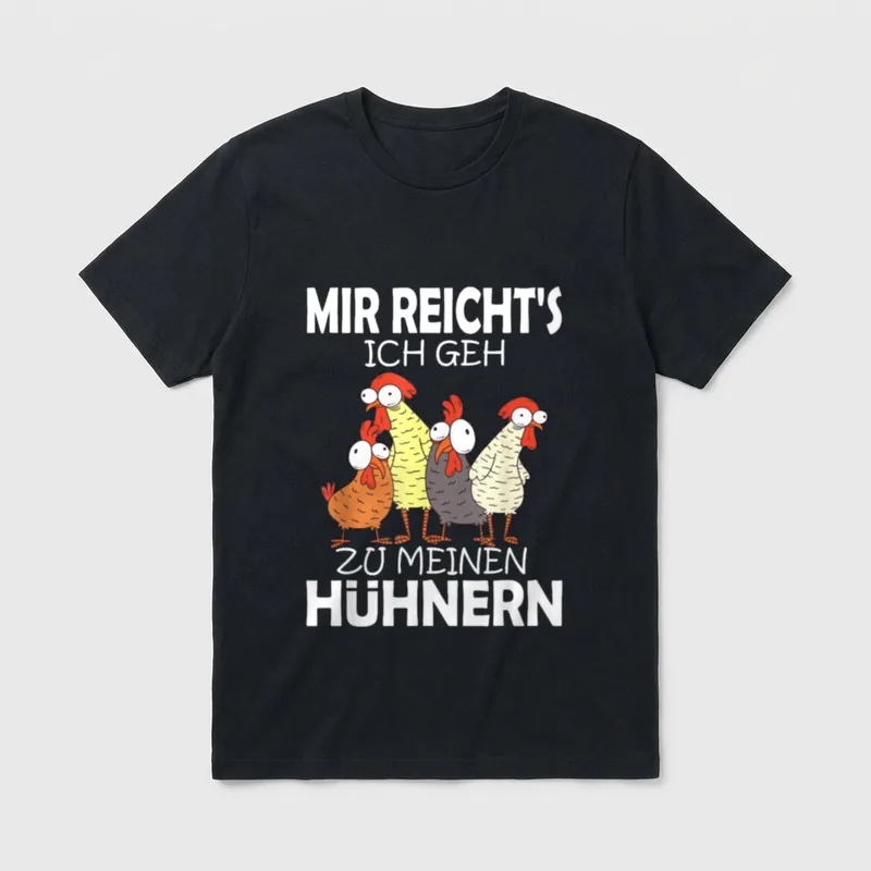 Mir reichts ich geh Landwirt & Traktor T-Shirt – Klassisches T-Shirt in Schwarz