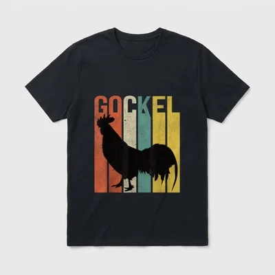 Gockel Hühner lustiges Hahn T-Shirt – Klassisches T-Shirt in Schwarz