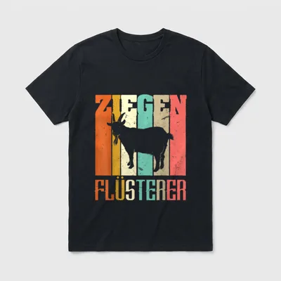 Ziegen Flüsterer Lustiges Landwirt Bauer T-Shirt – Klassisches T-Shirt in Schwarz