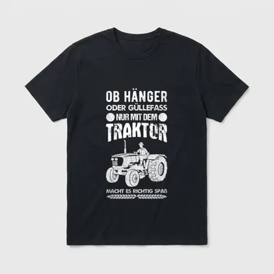 Traktorfahrer Spruch Traktor Fahren T-Shirt – Klassisches T-Shirt in Schwarz