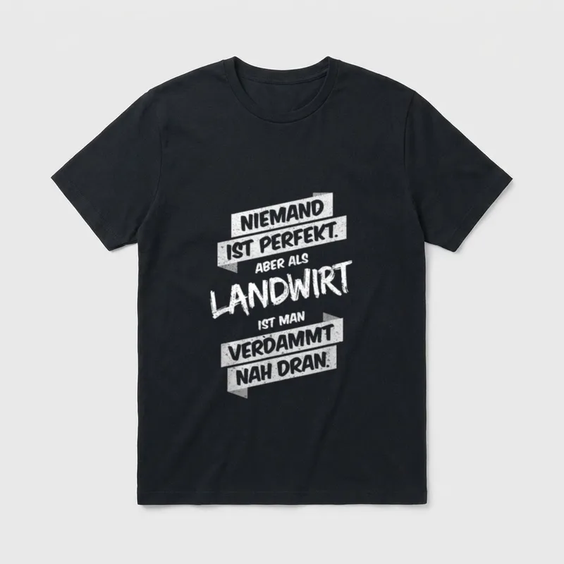 Landwirt lustige Geschenk-Idee T-Shirt – Klassisches T-Shirt in Schwarz